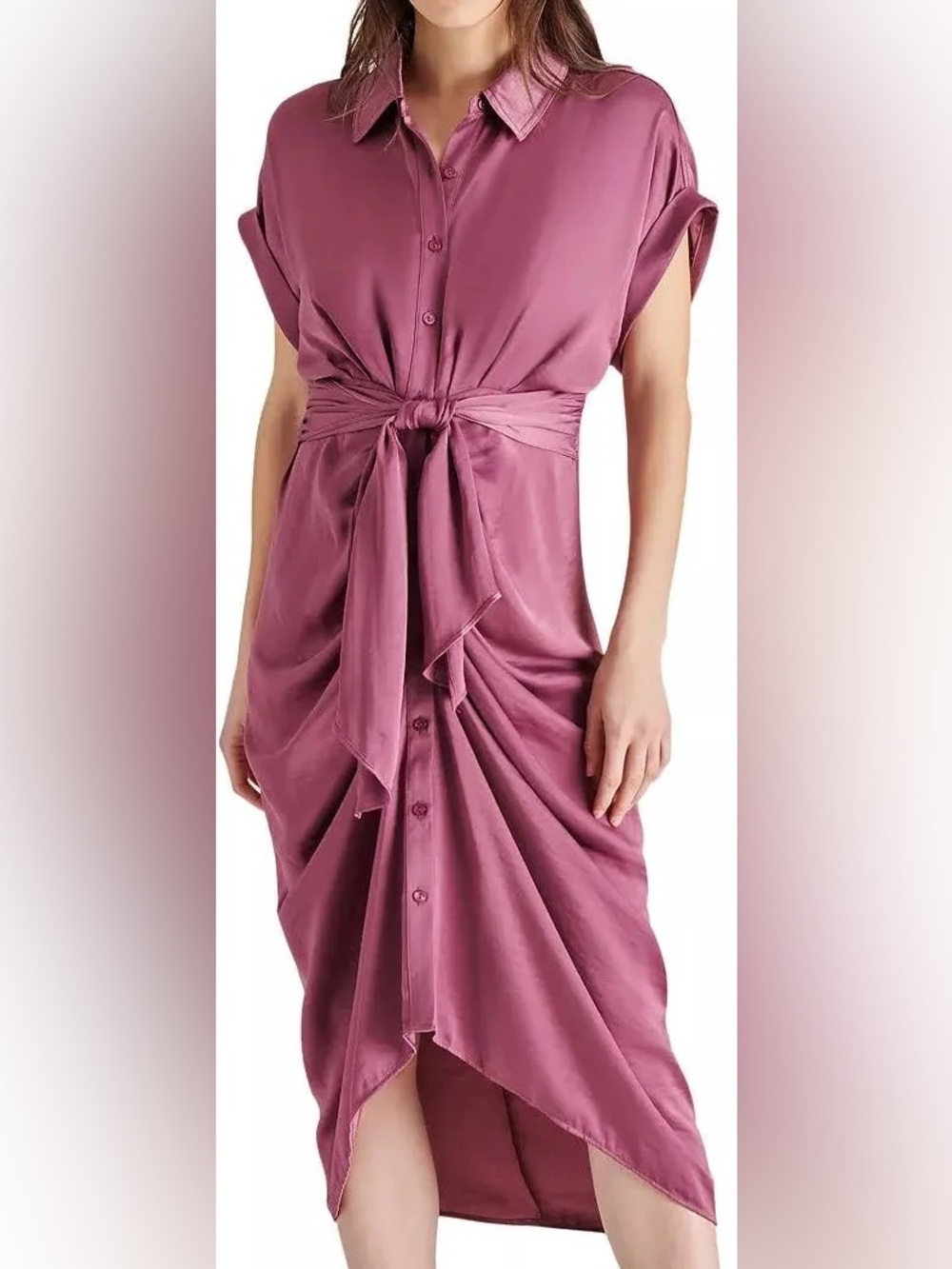 Steve Madden Tori Shirt Dress Royal Plum Size 12 NEW NWT
